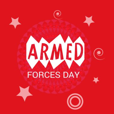 Silahlı Kuvvetler Günü için bir arka plan vektör çizim.