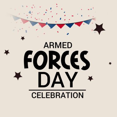 Silahlı Kuvvetler Günü için bir arka plan vektör çizim.