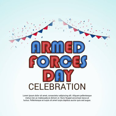 Silahlı Kuvvetler Günü için bir arka plan vektör çizim.