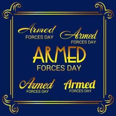 Silahlı Kuvvetler Günü için bir arka plan vektör çizim.