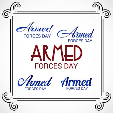 Silahlı Kuvvetler Günü için bir arka plan vektör çizim.