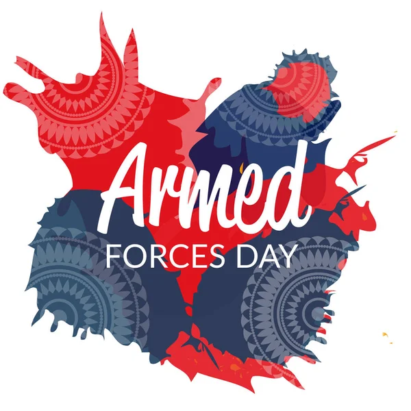 Silahlı Kuvvetler Günü için bir arka plan vektör çizim.