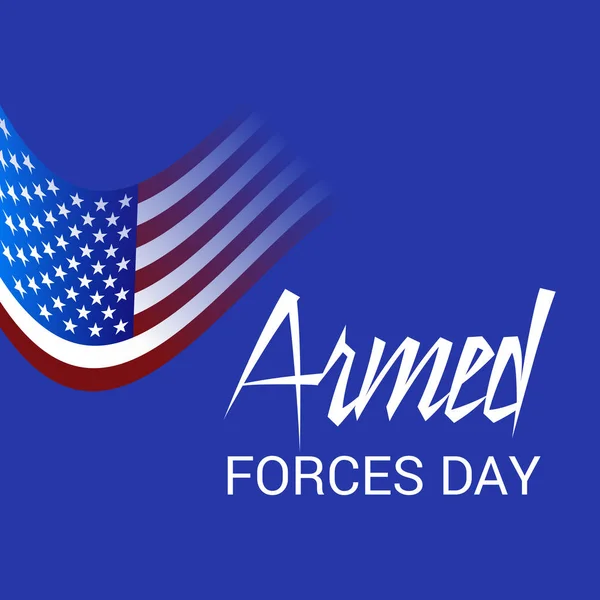 Vector Illustration Background Armed Forces Day — Stock Vector