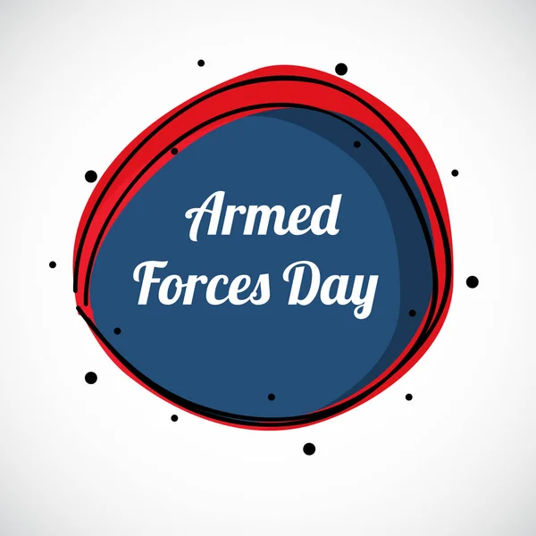 Vector Illustration Background Armed Forces Day — Stock Vector