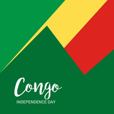 Vektör çizim bir arka plan için Kongo bağımsızlık günü.