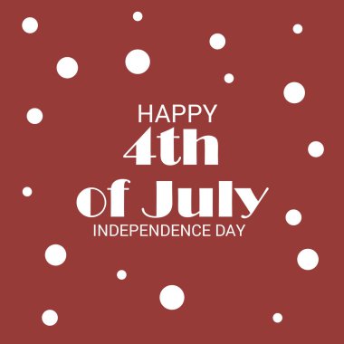 Vektör Illustration dört Temmuz. 4 Temmuz tatil Banner. ABD Bağımsızlık günü afiş.