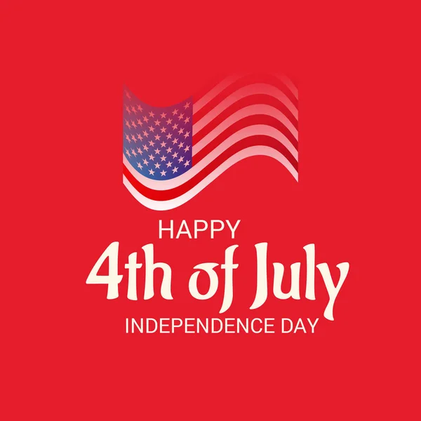 Vector illustration of Fourth of July. 4th of July holiday banner. USA Independence Day banner.