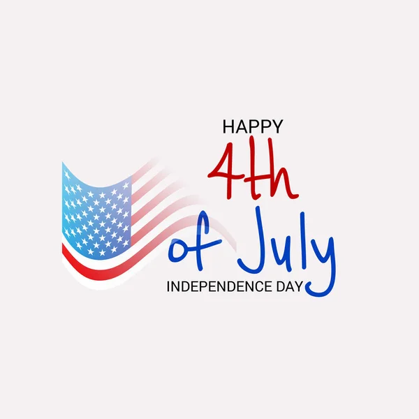 Vector illustration of Fourth of July. 4th of July holiday banner. USA Independence Day banner.