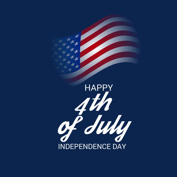 Illustration Vectorielle Juillet Bannière Vacances Juillet Bannière Usa Independence Day — Image vectorielle