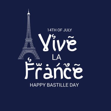 Vektör çizim bir afiş 14 Temmuz. Bastille günü kutlu olsun. Metin alanı arka plan.