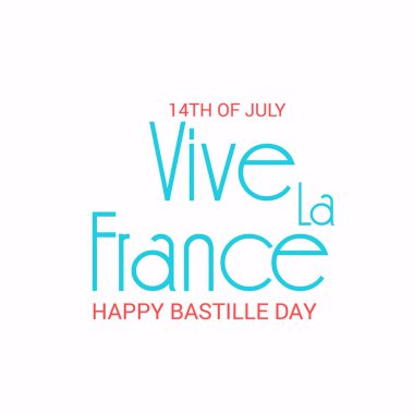 Vektör çizim bir afiş 14 Temmuz. Bastille günü kutlu olsun. Metin alanı arka plan.