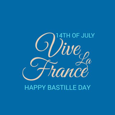 Vektör çizim bir afiş 14 Temmuz. Bastille günü kutlu olsun. Metin alanı arka plan.