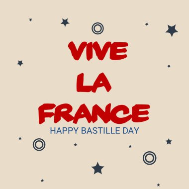 Vektör çizim bir afiş 14 Temmuz. Bastille günü kutlu olsun. Metin alanı arka plan.