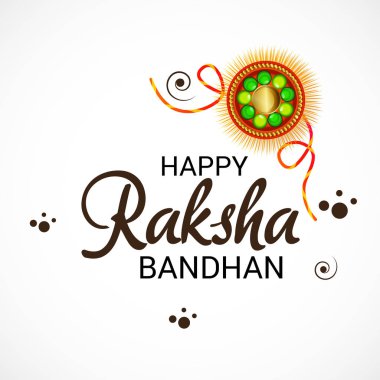 Hint Festivali Raksha Bandhan kutlama kardeş bağ için bir satış ve promosyon afiş poster dekoratif serdar ile vektör çizim.