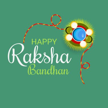 Hint Festivali Raksha Bandhan kutlama kardeş bağ için bir satış ve promosyon afiş poster dekoratif serdar ile vektör çizim.