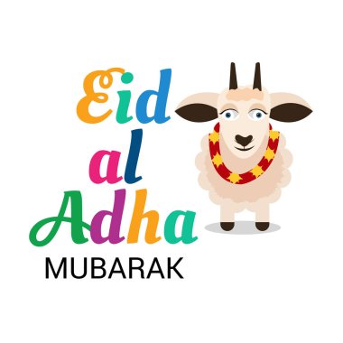 Müslüman tatil Kurban Bayramı için bir arka plan vektör çizim.