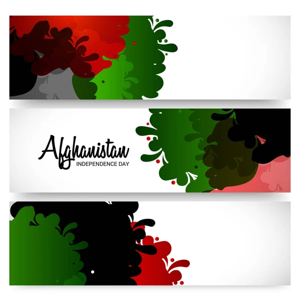 Vectorillustratie Van Een Achtergrond Voor Dag Van Onafhankelijkheid Van Afghanistan — Stockvector