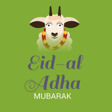 Müslüman tatil Kurban Bayramı için bir arka plan vektör çizim.