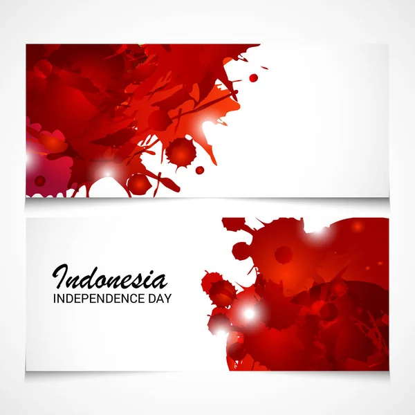 Ilustração Vetorial Espaço Texto Resumo Fundo Para Dia Independência Indonésia —  Vetores de Stock