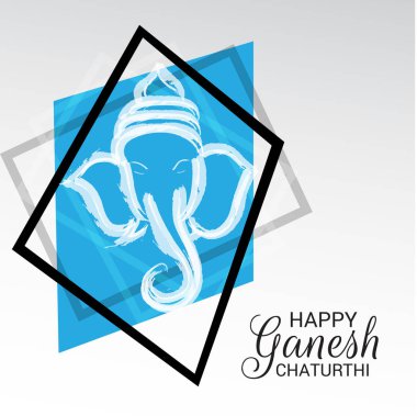 Ganesh Chaturthi kutlama Festivali için vektör çizim yaratıcı kartı, Poster veya başlık sayfası.