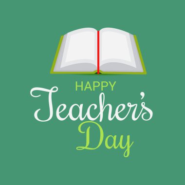 Mutlu öğretmenin gün için bir arka plan vektör çizim.