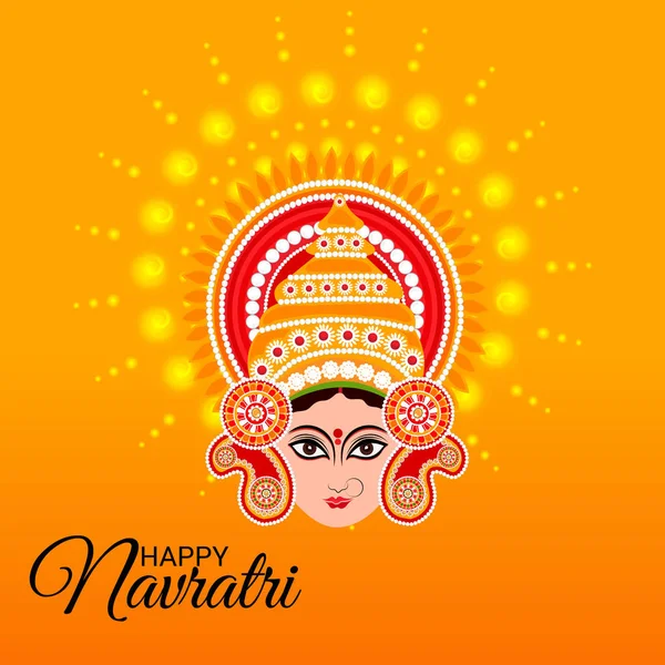 Mutlu Navratri Kutlaması için Vektör illüstrasyonu.