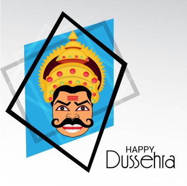 Dussehra kutlama için bir teklif arka plan vektör çizim.