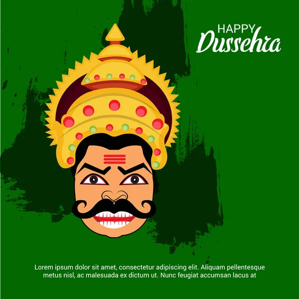 Ilustración Vectorial Fondo Oferta Para Celebración Dussehra — Vector de stock