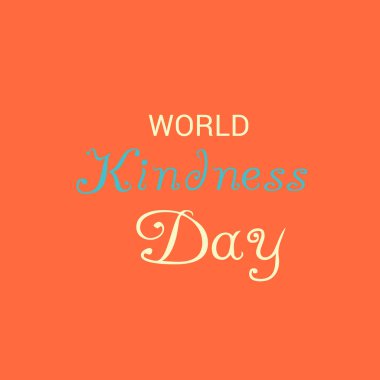 Dünya nezaket günü için bir afiş vektör çizim.