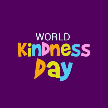 Dünya nezaket günü için bir afiş vektör çizim.