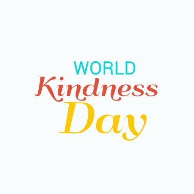 Dünya nezaket günü için bir afiş vektör çizim.