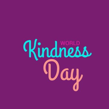 Dünya nezaket günü için bir afiş vektör çizim.