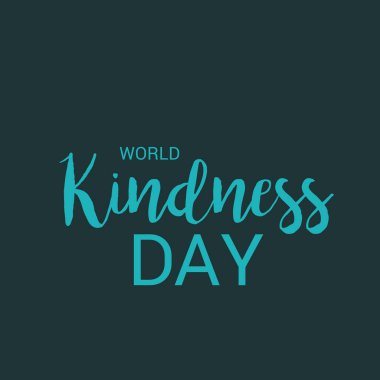 Dünya nezaket günü için bir afiş vektör çizim.