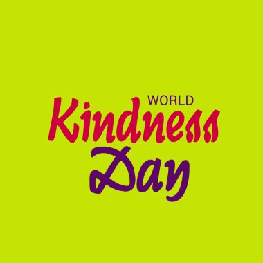 Dünya nezaket günü için bir afiş vektör çizim.