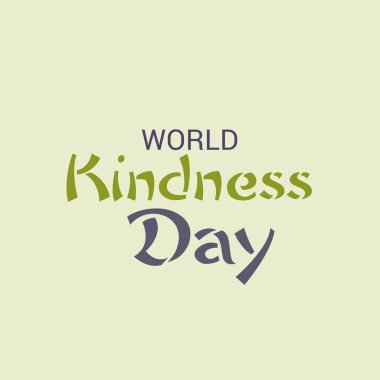 Dünya nezaket günü için bir afiş vektör çizim.