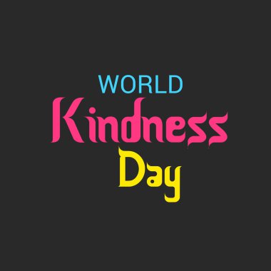 Dünya nezaket günü için bir afiş vektör çizim.