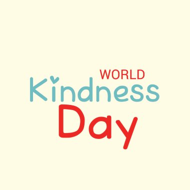 Dünya nezaket günü için bir afiş vektör çizim.