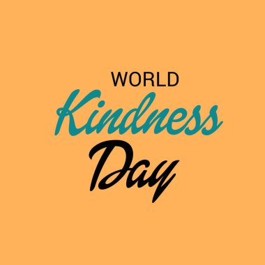 Dünya nezaket günü için bir afiş vektör çizim.