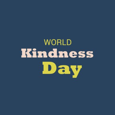 Dünya nezaket günü için bir afiş vektör çizim.