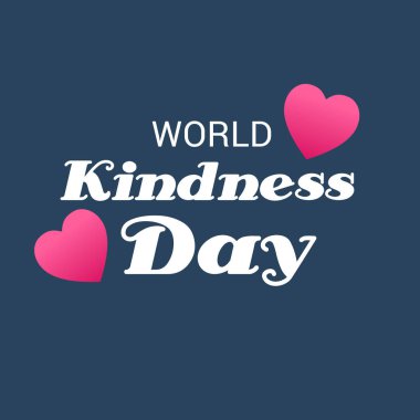 Dünya nezaket günü için bir afiş vektör çizim.