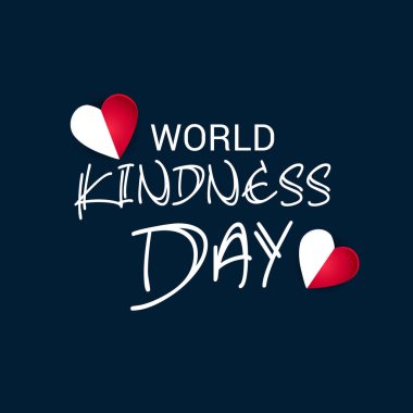 Dünya nezaket günü için bir afiş vektör çizim.