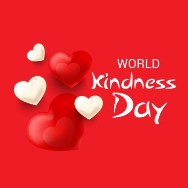 Dünya nezaket günü için bir afiş vektör çizim.