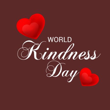 Dünya nezaket günü için bir afiş vektör çizim.