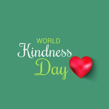 Dünya nezaket günü için bir afiş vektör çizim.