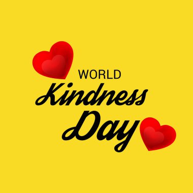 Dünya nezaket günü için bir afiş vektör çizim.