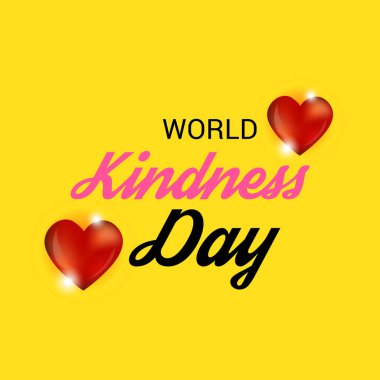 Dünya nezaket günü için bir afiş vektör çizim.