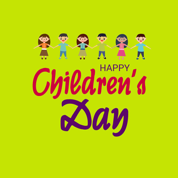 Vector illustration of a Background for Happy Children's Day.