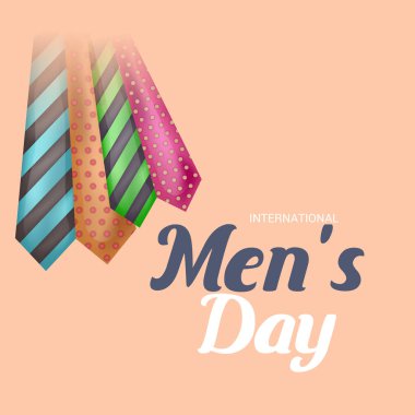 Uluslararası erkekler günü için bir arka plan vektör çizim.