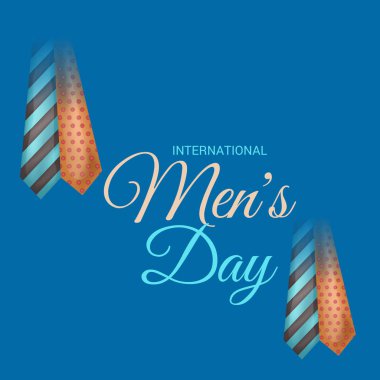 Uluslararası erkekler günü için bir arka plan vektör çizim.