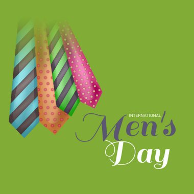 Uluslararası erkekler günü için bir arka plan vektör çizim.